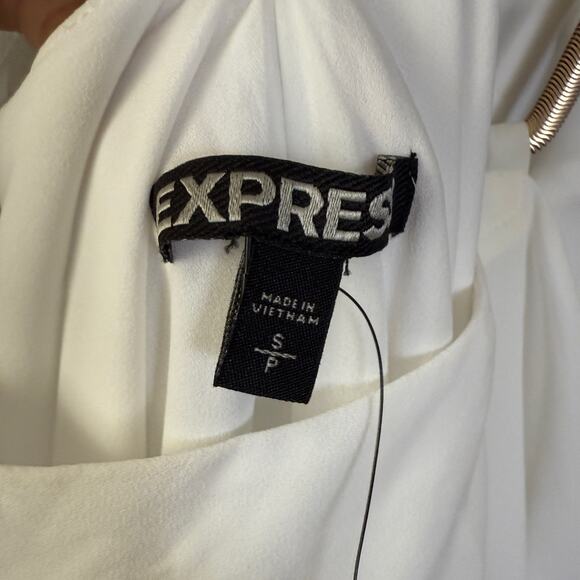 Express sz S/P White Handkerchief Hem Slip fairy Dress NWT - Picture 5 of 9